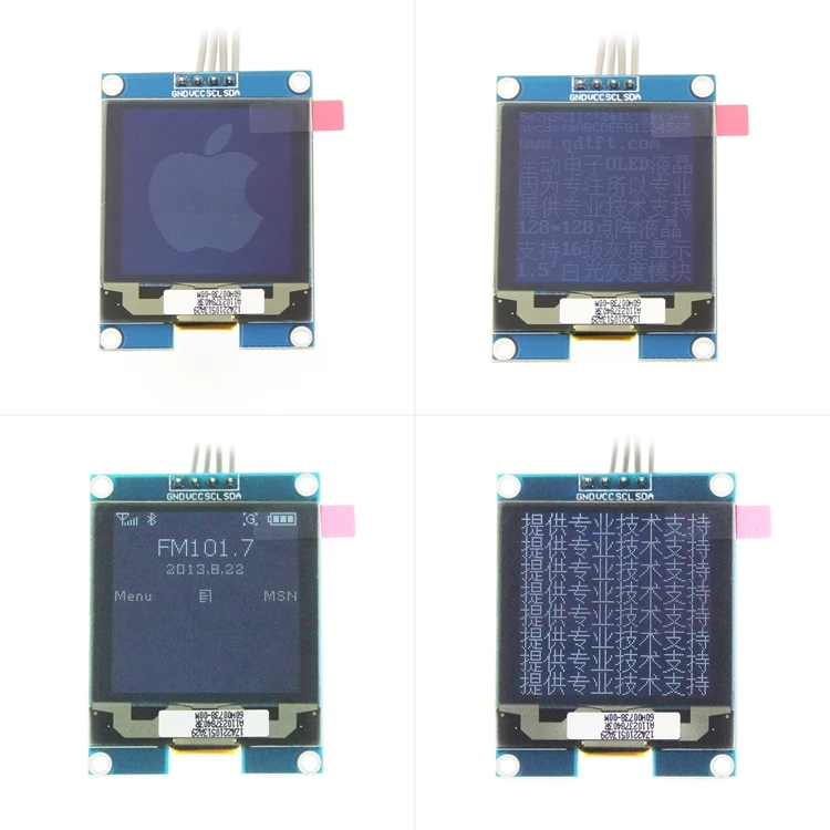 Модуль OLED ЖК дисплея 1 5 дюйма SSD1327 драйвер I2C Совместимость с Arduino STM32|Светодиодные