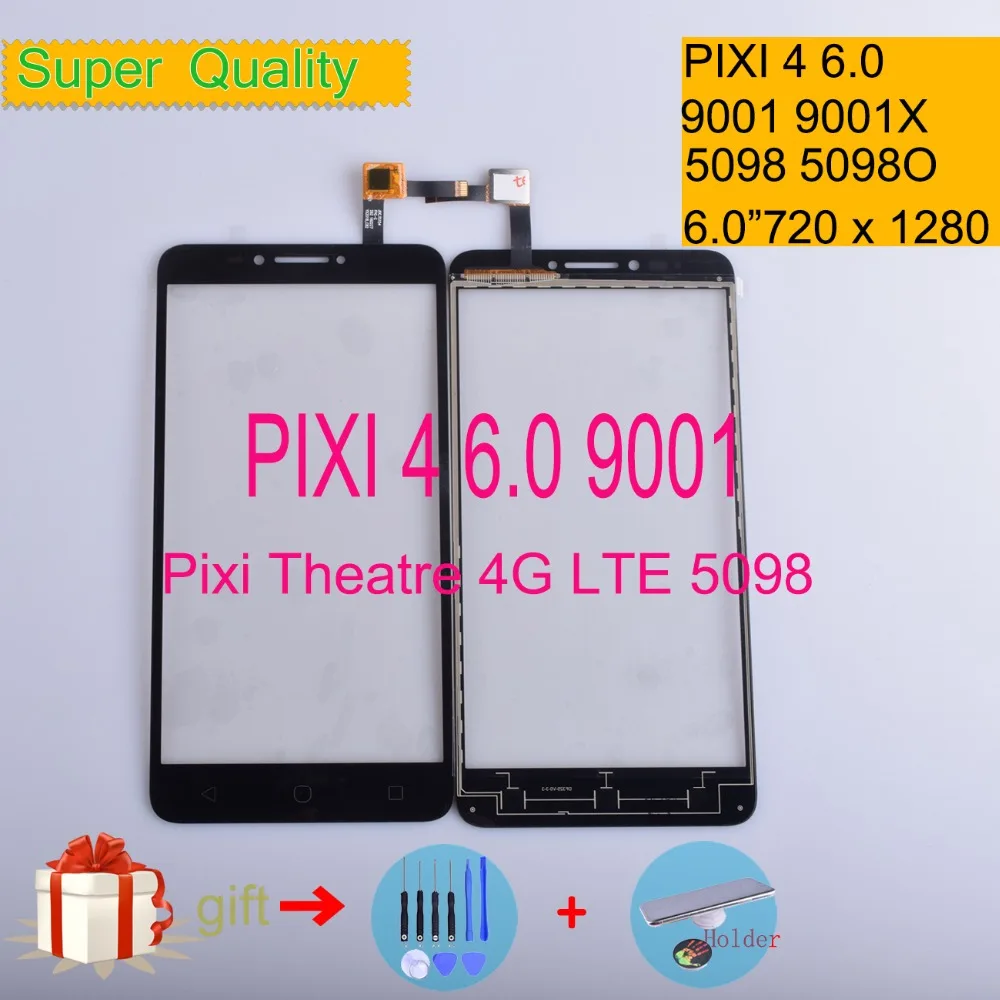 

Для Alcatel One Touch Pixi 4 6,0 OT9001 9001 9001X OT-9001 5098 Сенсорная панель Сенсорный экран дигитайзер Переднее стекло сенсорный экран