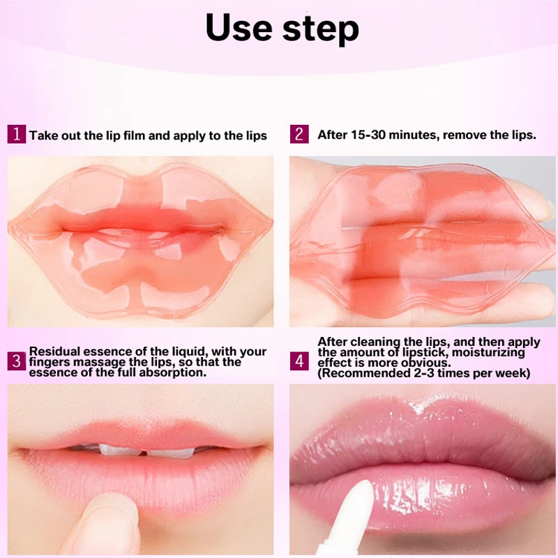 5 шт. изображения Кристалл Коллаген для губ маска уход за кожей увлажнение