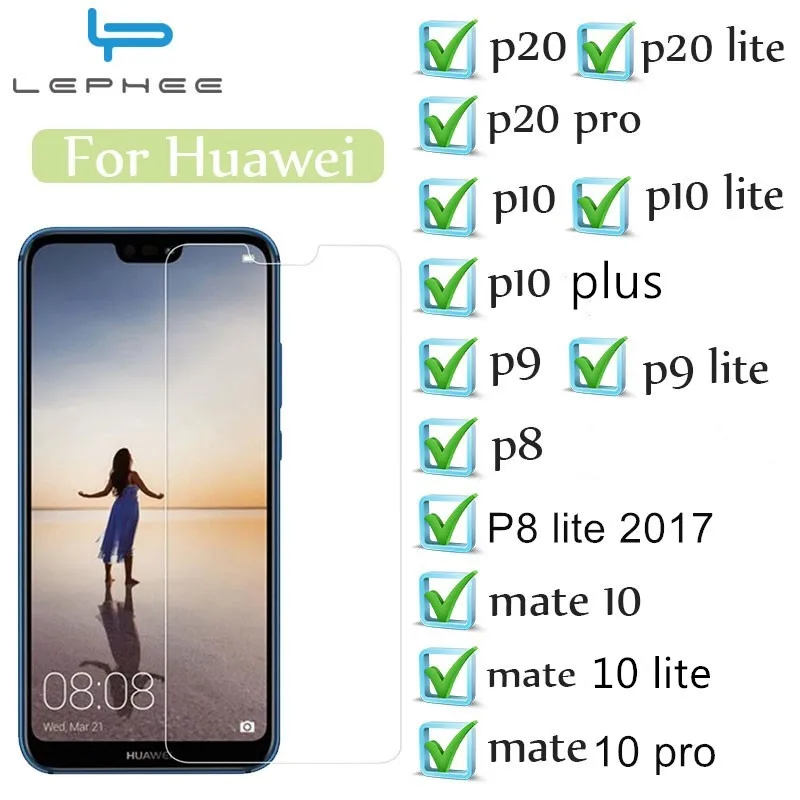 Закаленное Стекло на huawei Mate10 Lite P20 P10 P8 P9 Pro Plus 2017 закаленное Экран протектор LEPHEE 9 H