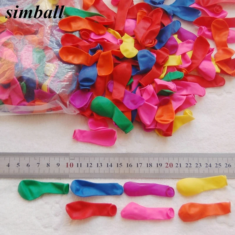 

500 шт./лот No3 небольших шаров водное поло Круглый Многоцветный латексные шары высокого качества Свадебные украшения на день рождения вечерн...