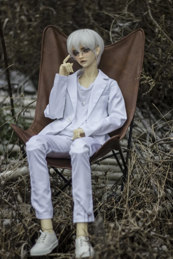 Одежда для куклы BJD белый костюм очаровательный принца 1/41/3 мsd DD SDFF аксессуары