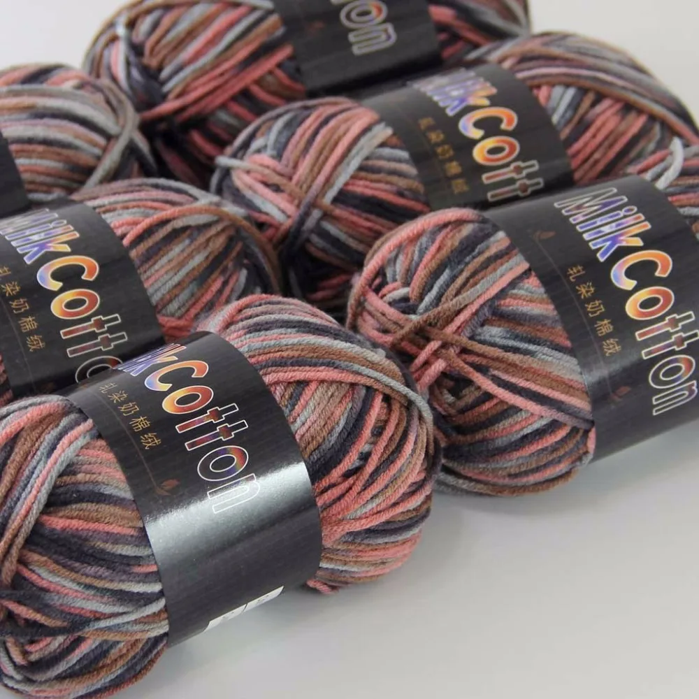 Распродажа мягкая хлопковая Детская Пряжа 6ballsx50g новые шерстяные носки ручной