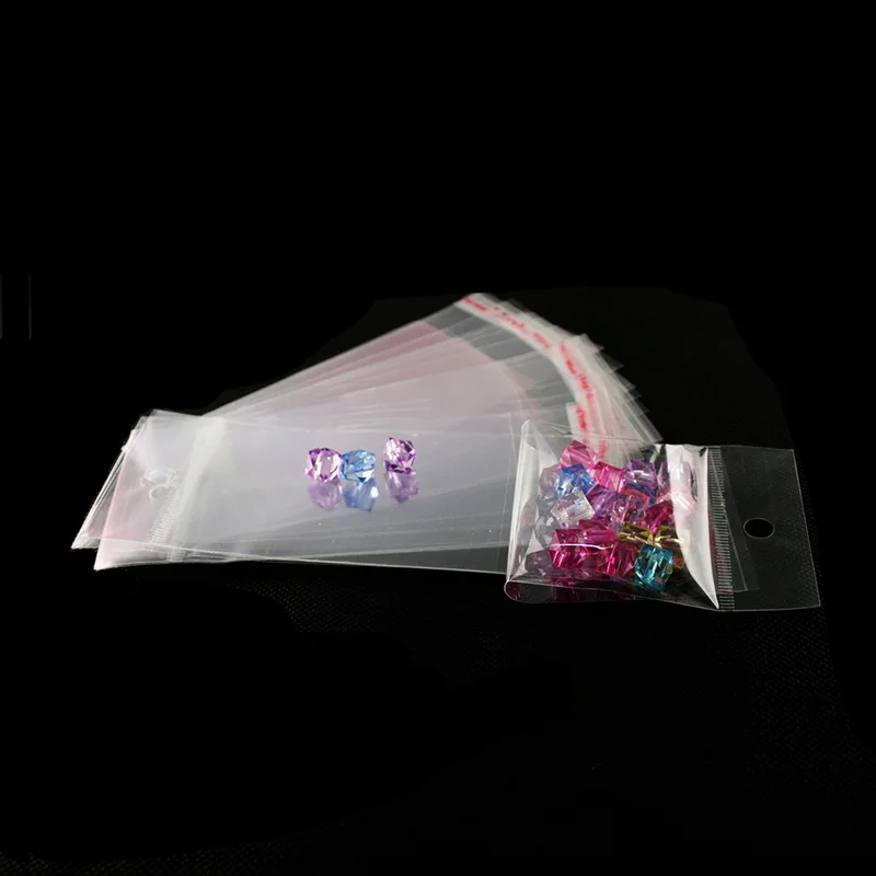 Прозрачные самоклеящиеся пластиковые пакеты NiceBeads 100 шт. прозрачные упаковочные