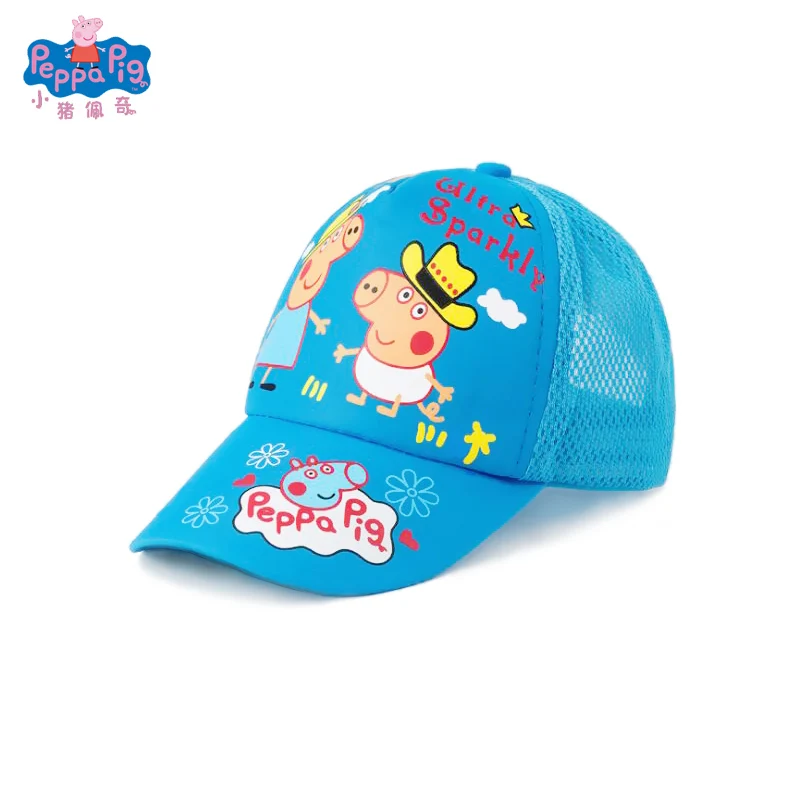 Peppa шапка со Свинкой Милая свинка семья Аниме Фигурка тиара дышащая классная бейсболка теннисная Кепка летние эфирные детские игрушки