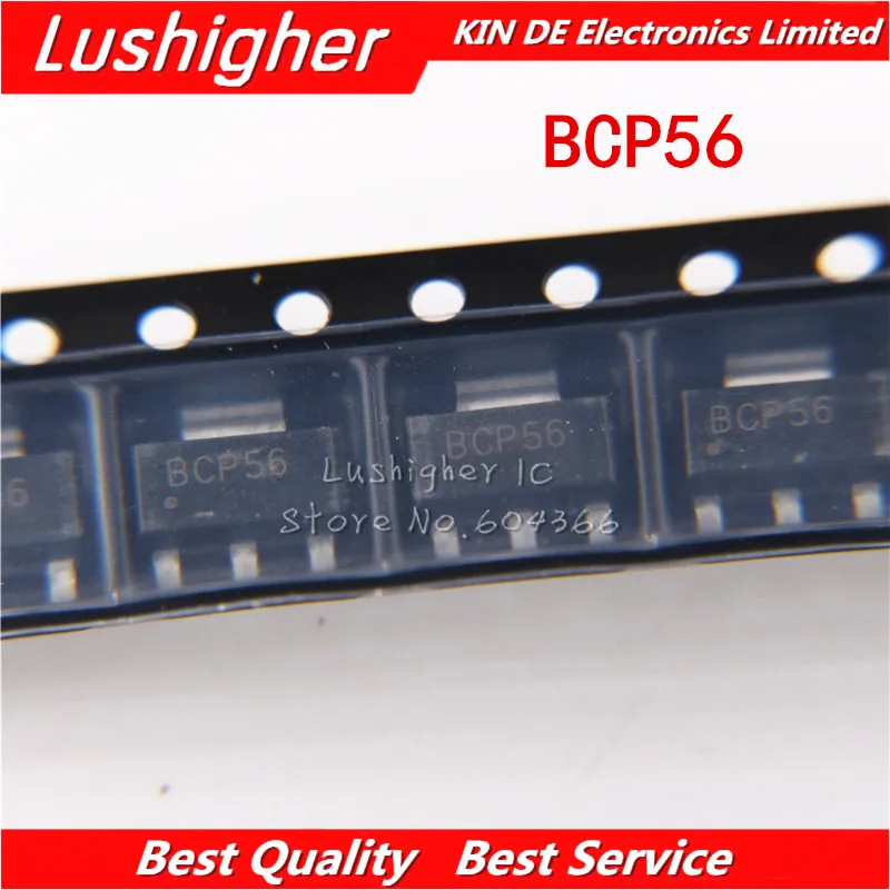 10 шт BCP56 SOT223 BCP56T1G SOT-223 SMD транзистор NPN | Электронные компоненты и принадлежности