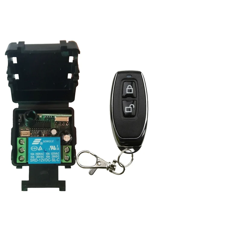 DC12V 24V 1CH RF беспроводной фотоприемник + металлические дистанционные гаражные