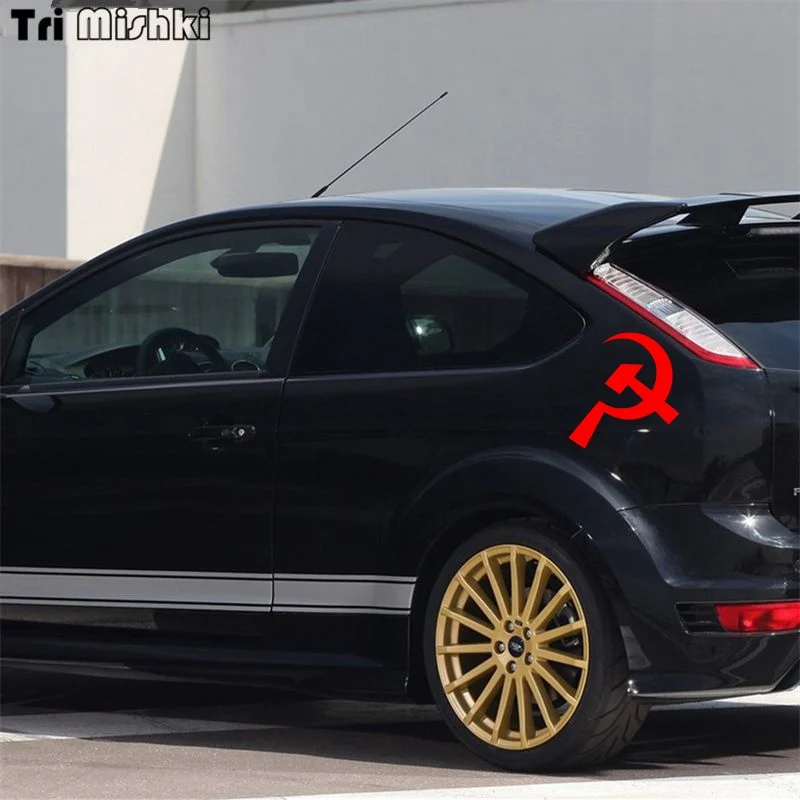Tri Mishki HZX403 15.6*15cm hammer and sickle car sticker commemorate auto stickers | Автомобили и мотоциклы