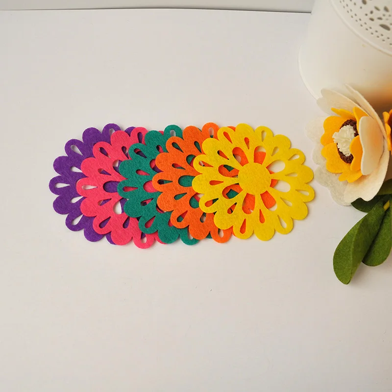 Оригинальная декоративная фетровая бумага QITAI в форме цветка искусственная