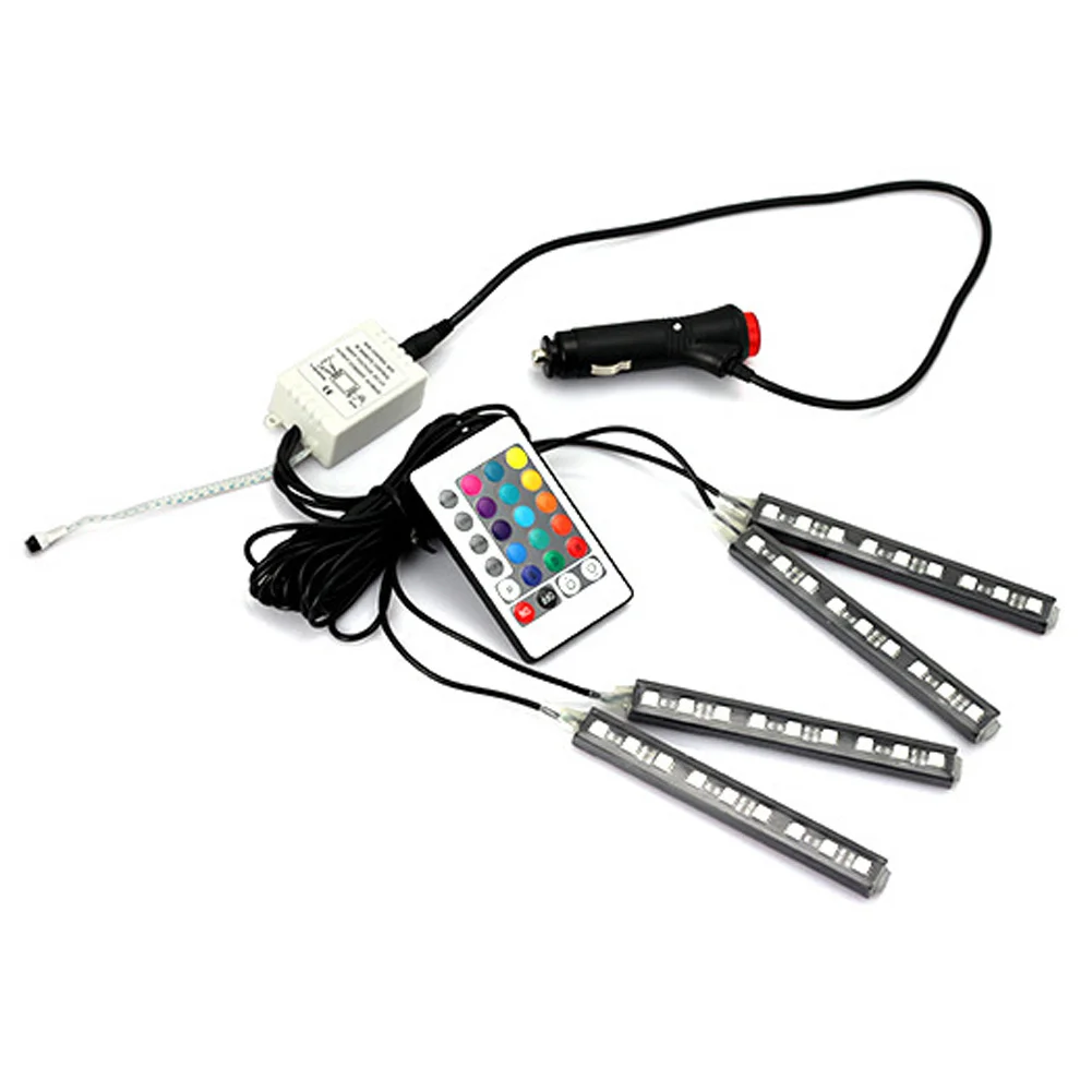 Автомобильный Стайлинг 9 светодисветодиодный красочный RGB декоративные