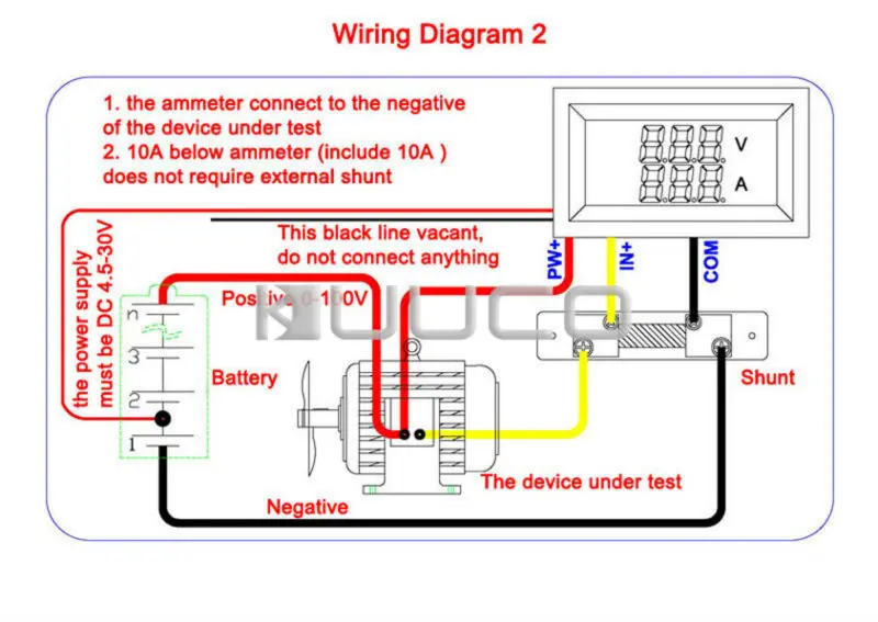 Цифровой тестер DC 4 5 ~ 30 V/50A Вольтметр Амперметр 2в1 Вольт 12V 24V измеритель