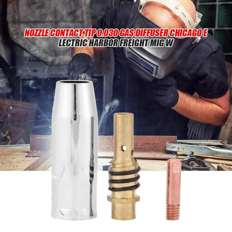 Nozzle Contact Tip 0.030 Gas Diffuser MIG Welder Consumable Welding Tool | Инструменты
