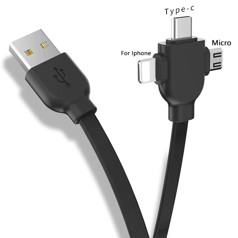 Usb кабель для зарядки Iphone X 8 7 6 5S мульти Быстрая зарядка 3 в 1 Выдвижной зарядный Xiaomi