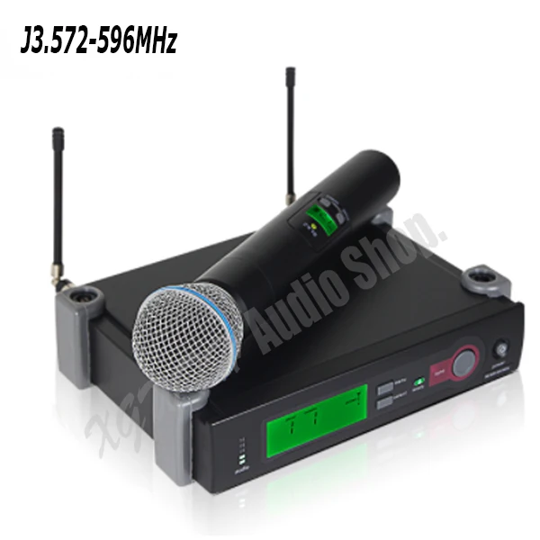 SLX SLX24 SM58 UHF беспроводной микрофон система SM 58 беспроводной супер кардиоидный динамический ручной караоке микрофон для Shure караоке DJ - Цвет: J3   SLX24-BETA58A