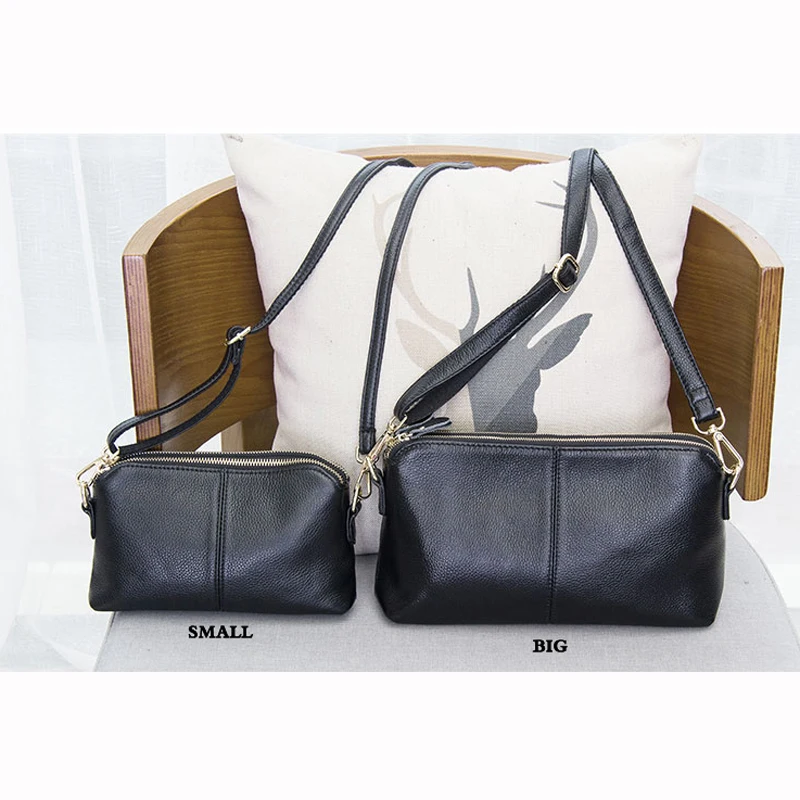 Клатч из натуральной кожи для женщин маленькие дамские сумочки через плечо