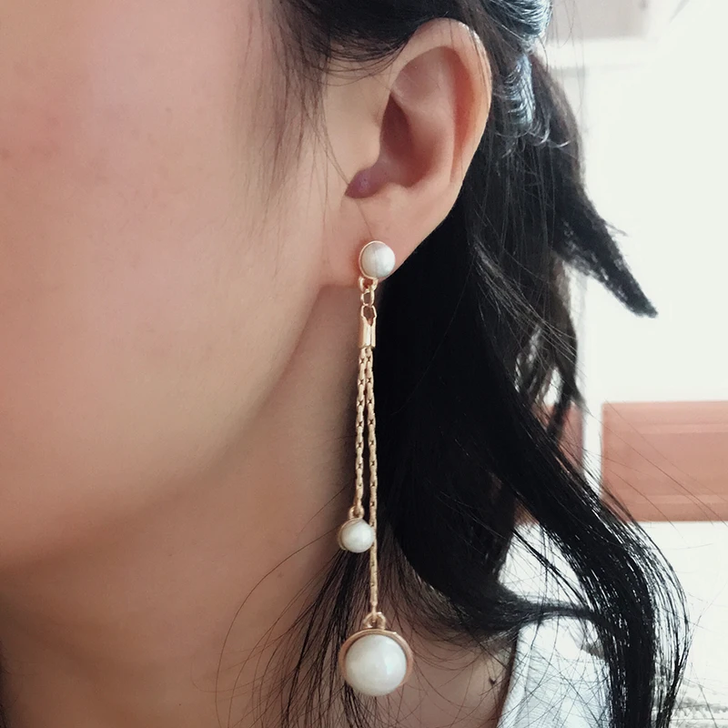 Vanssey винтажная мода Божья коровка Стекло Радужный жемчуг змея цепи кисточки