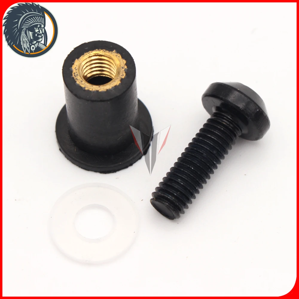 Для DUCATI 848 1098 1198 2007 07 08 09 10 7595/955 97 98 99 2000 лобовое стекло болт гайка с шайбой Комплект