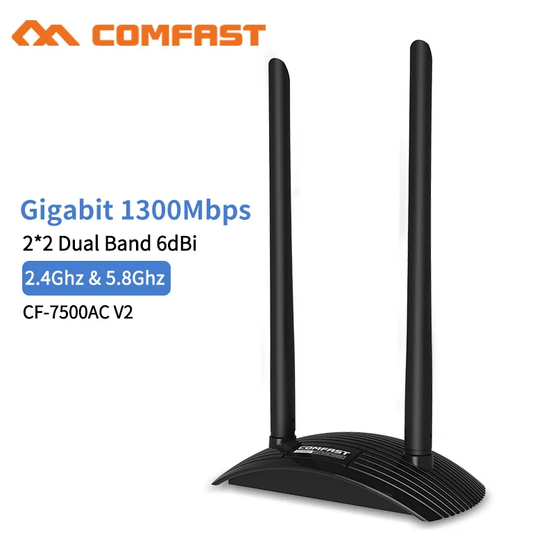 5 8 ГГц Usb Wi Fi адаптер 1300 Мбит/с 802.11ac дальний ПК wifi приемник 2 * 6dBi антенны