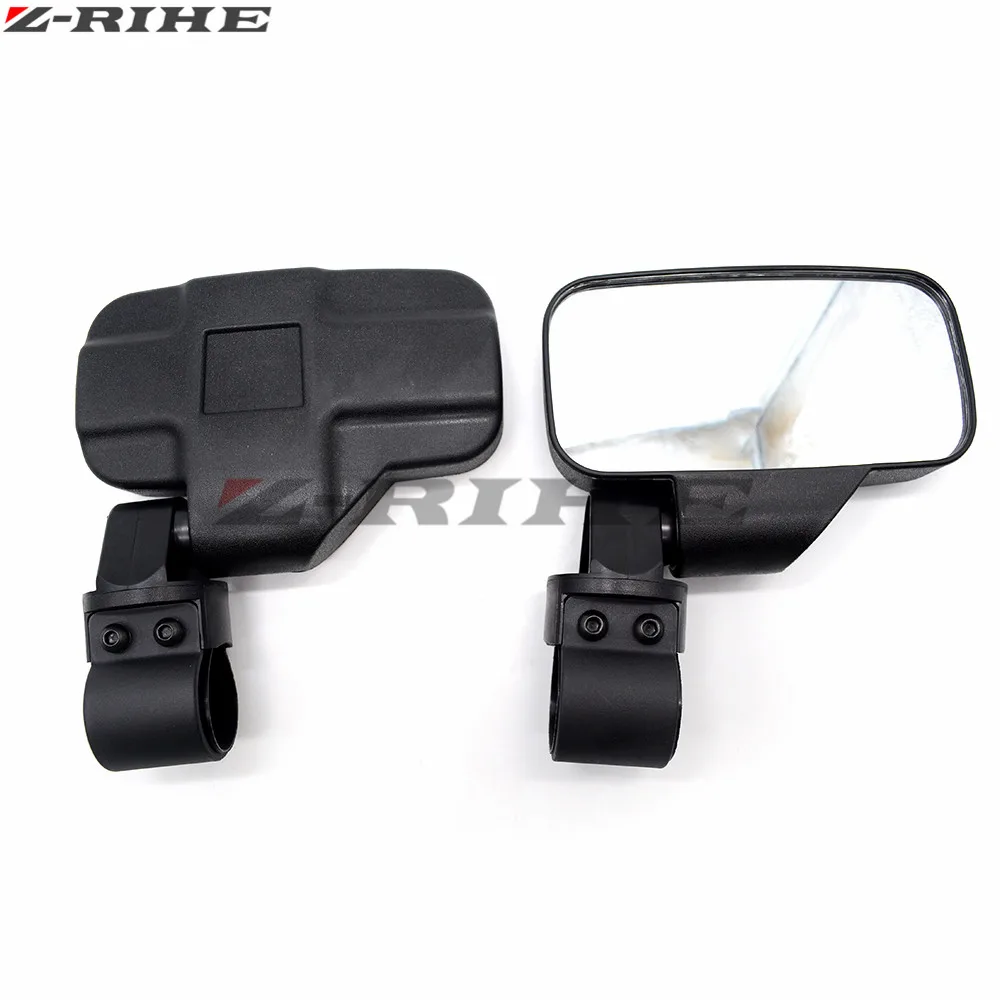 for Polaris RZR XP 4 1000 For Can Am 2"/1.75" Universal Rear View mirror Break-Away Side Mirrors Shock-proof Rubber Pad |