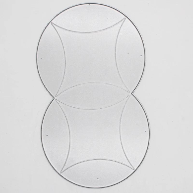 Металлические стальные каркасы Трафаретный вырубной штамп 3D круглый ящик