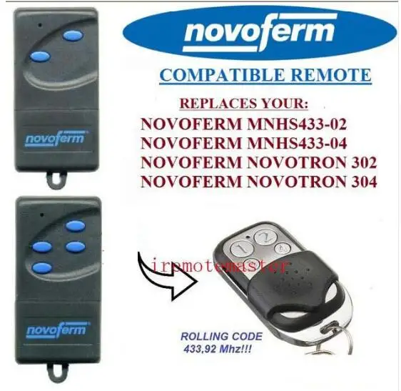 NOVOFERM NOVOTRON 302/304 MNHS433 02/04 сменный пульт дистанционного управления очень