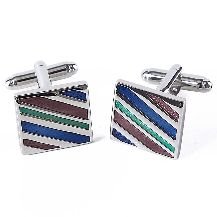 CL-021 cuff links Портной Смит полосы Проверьте Запонки Роскошные модные дизайн запонки 31 стиль мужские высококачественные запонки пуговицы для мужчин рубашка - Окраска металла: CL-021 cuff links
