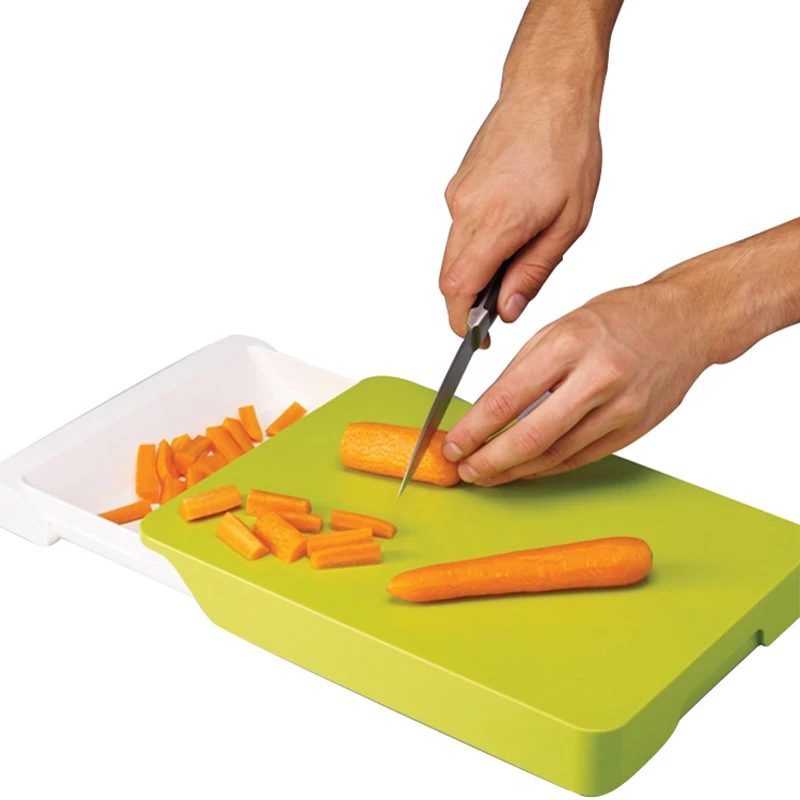 Новая гибкая пластиковая разделочная доска с ящиком для хранения