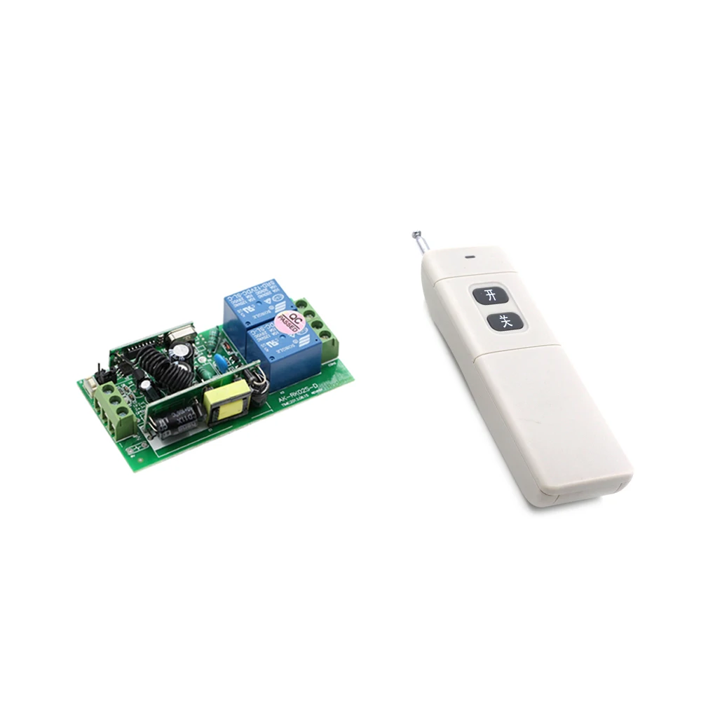 

AC 85V 110V 220V 250V 2CH RF беспроводной пульт дистанционного управления Переключатели 1000m Высокая мощность дальний дистанционный пульт передатчик и ...