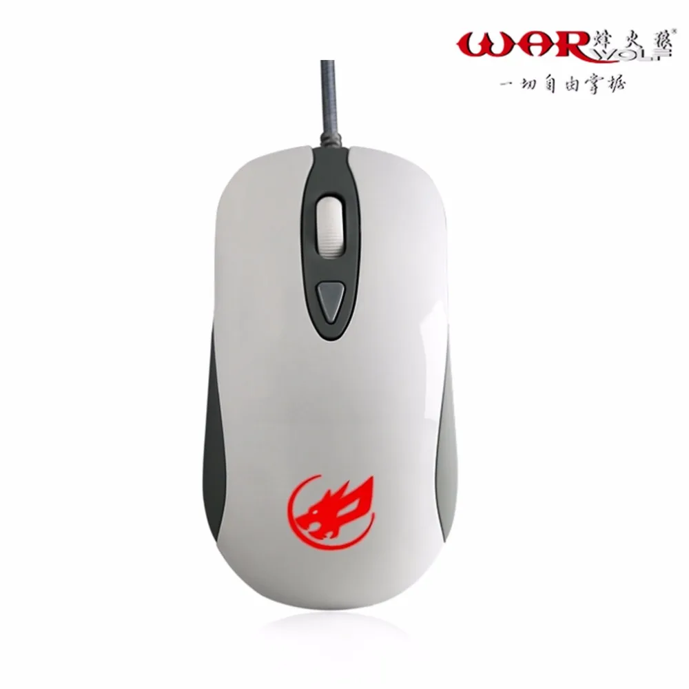 WarWolf профессиональная 2400 dpi 4 кнопки 4D USB Оптическая Проводная игровая мышь Мыши компьютерные мыши для любителей геймеров