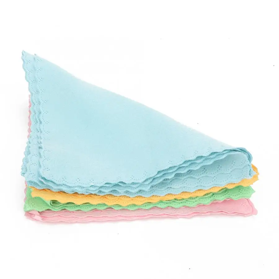 Чистящие салфетки из микрофибры для телефонов 12 шт. многоразовые линзы ювелирных