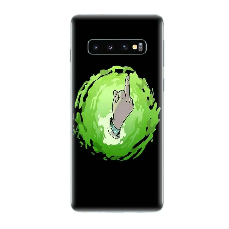Рик и Морти модные мягкие Silicome чехол для телефона samsung Galaxy S10 S6 S7 край S8 S9 плюс S10E