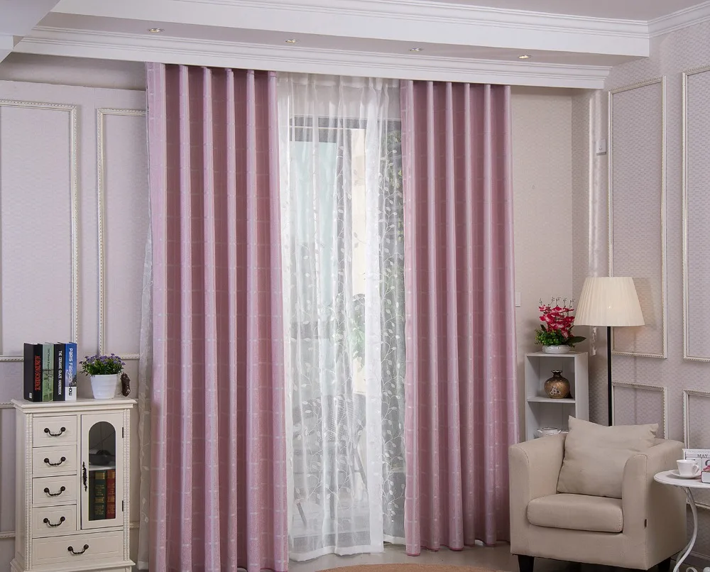 Корейские стильные плотные шторы в клетку кофейного/светло голубого цвета из