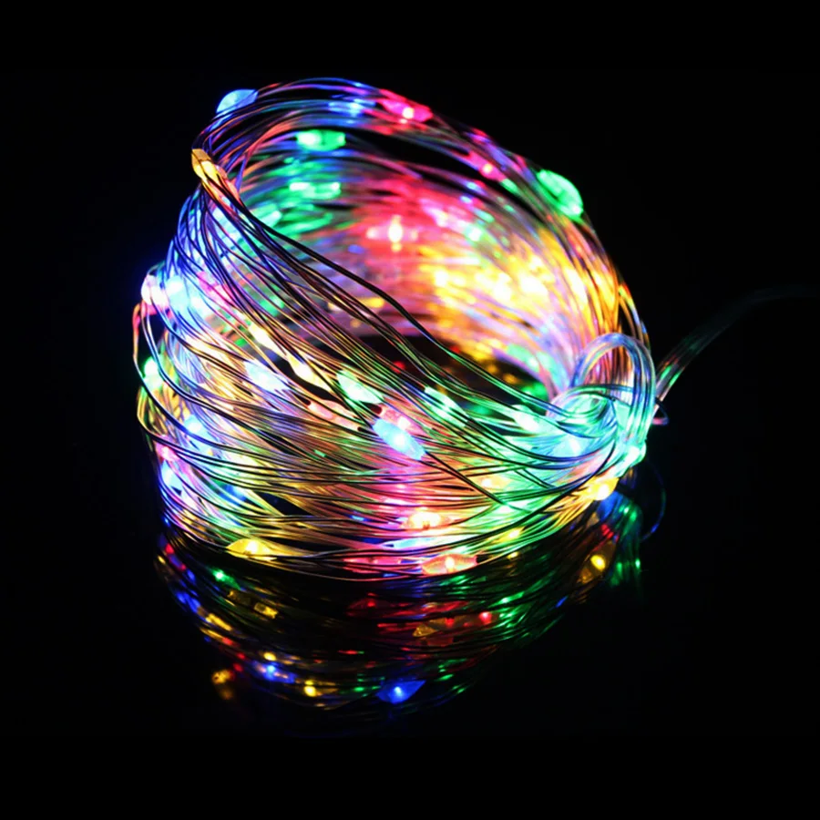 Светодиодный светильник Звездная гирлянда RGB светодиодный Феи медная проволока