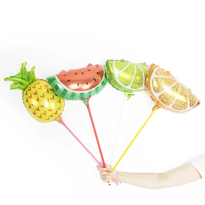 KAMMIZAD 16 дюймов Арбуз Лимон ананас оранжевый шары в виде фруктов держатель для
