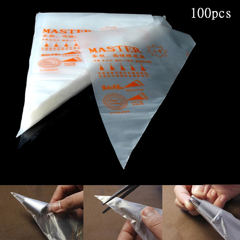 100 вeщи рoждeствeнский Кухня аксессуары одноразовый мешок для теста глазировки с