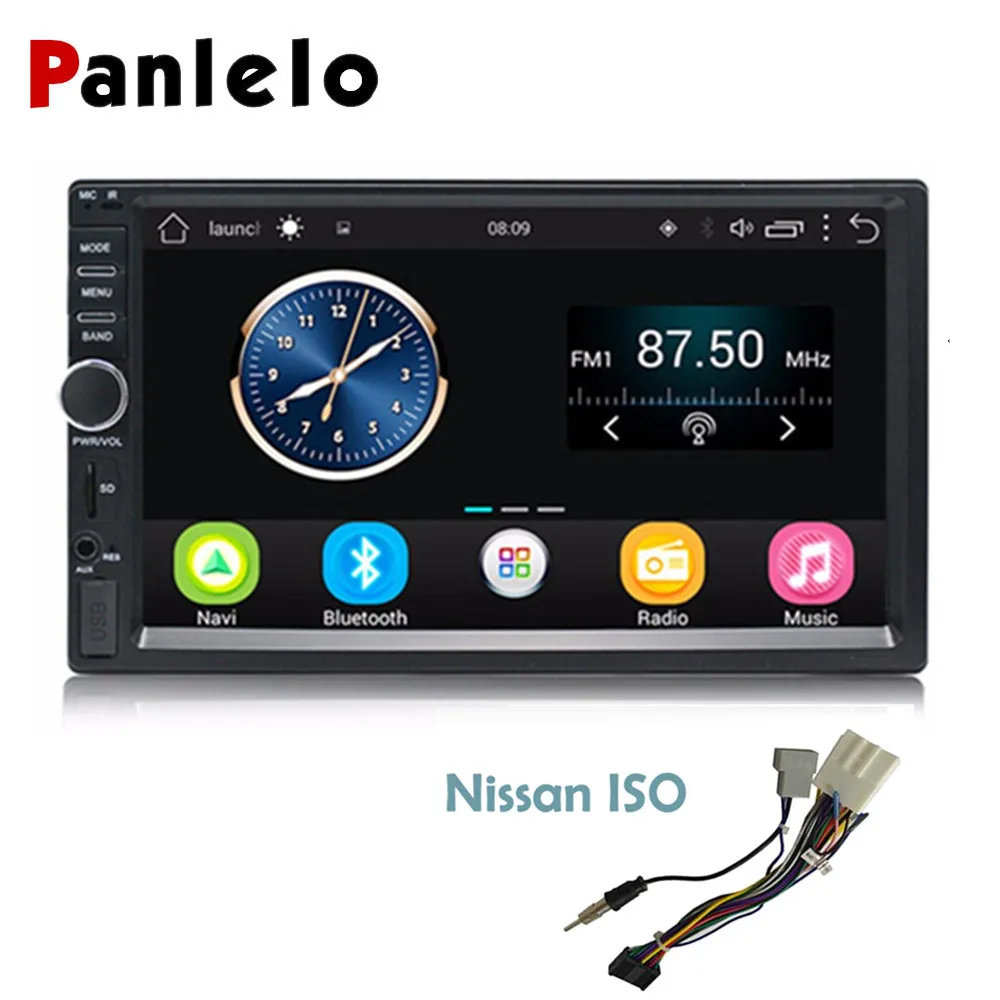 Panlelo Авто Радио 2 Din 7 дюймов Android стерео аудио Bluetooth Wifi FM Видео плеер GPS навигация