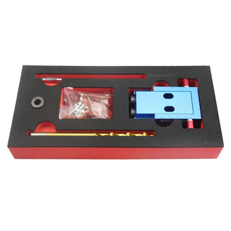 XK-1 Pocket Hole Drilling Jig Kit DIY Woodworking Oblique Drill Tool Joinery Dowel Jigs 3 in 1 Locator | Инструменты