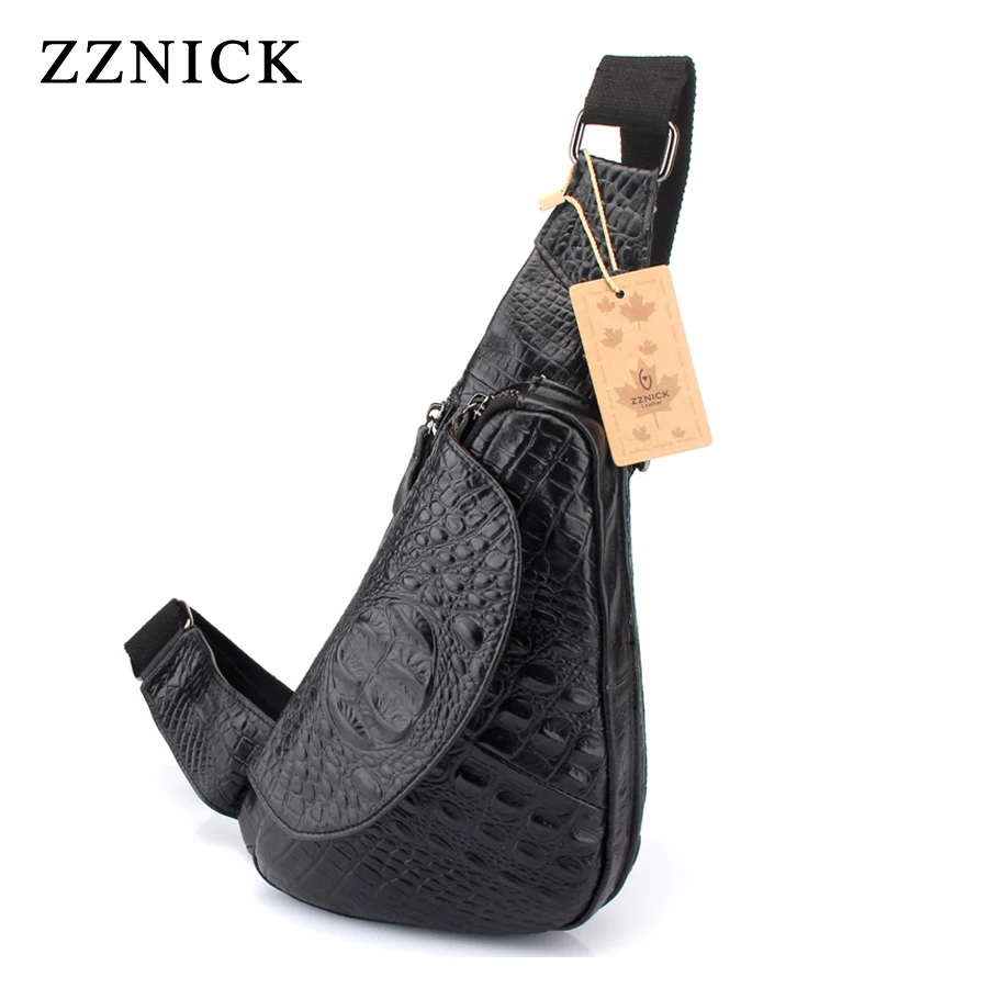 Высокое качество мужской подлинный винтажный слинг из воловьей кожи нагрудный