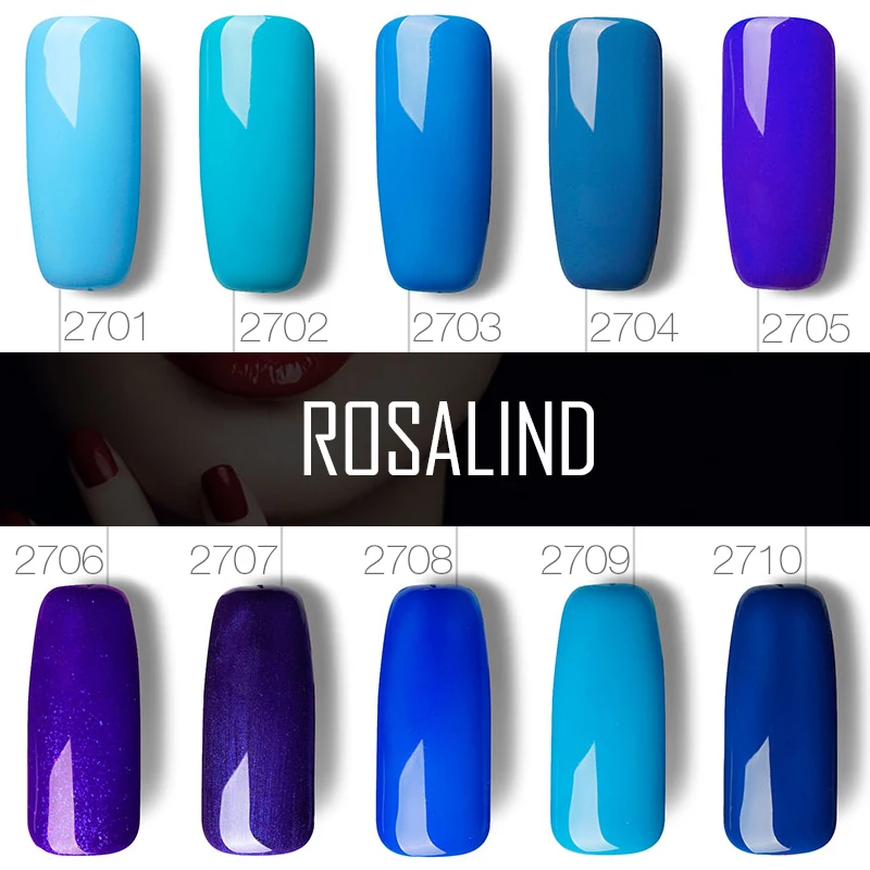 ROSALIND гель 1S 10 мл серый синий и кофейный цвета серия Гель лак для ногтей