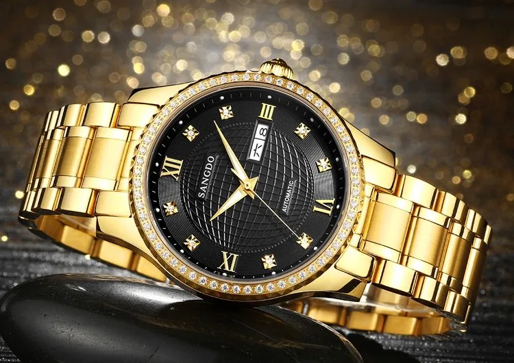 40mm Sangdo Luxury watches Automatic Self-Wind movement Sapphire Crystal High quality 2017 new fashion Men's watch 58A