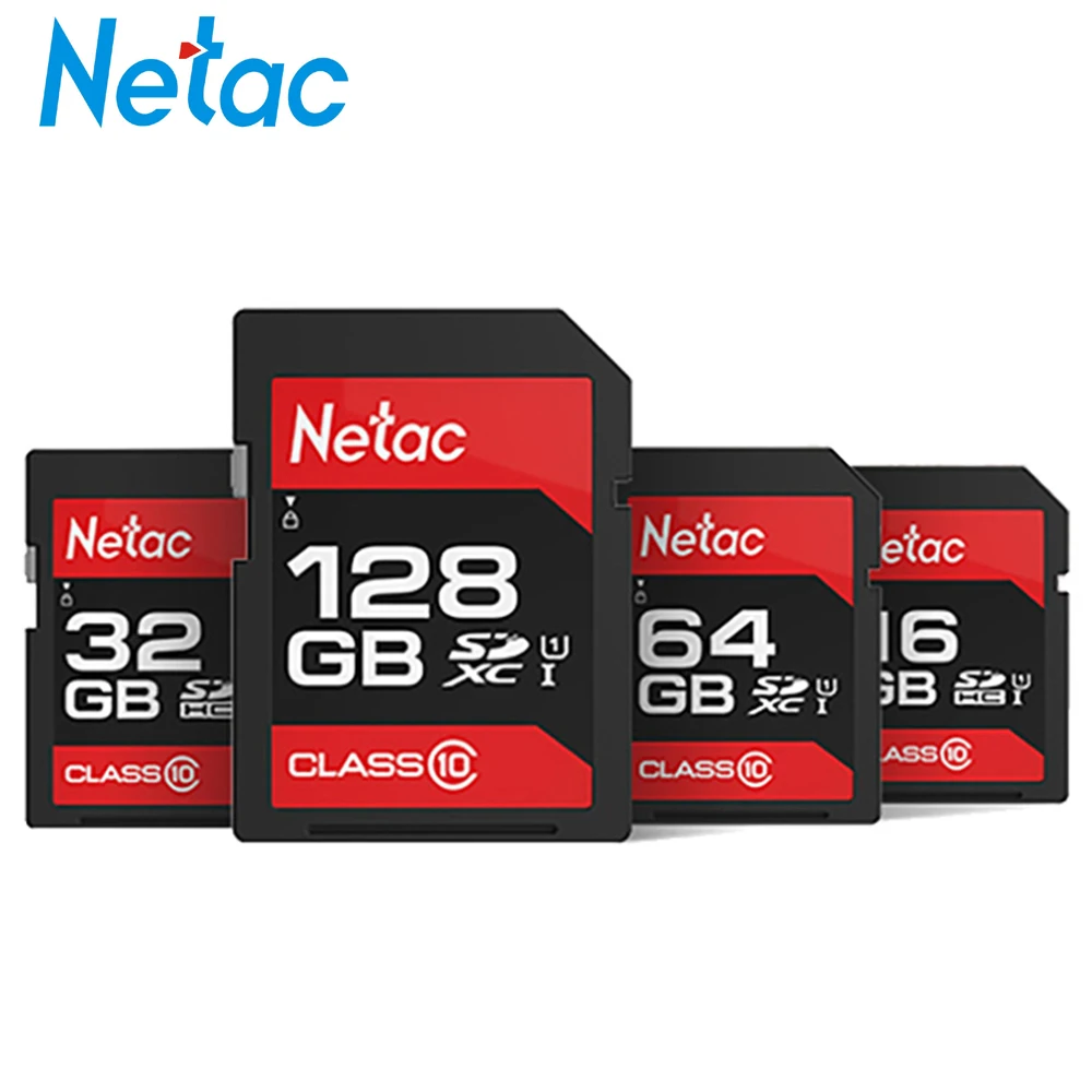 Sd-карта Netac P600 32 ГБ SDHC/SDXC Оригинальная карта памяти 64 класс 10 U1 высокая скорость 80