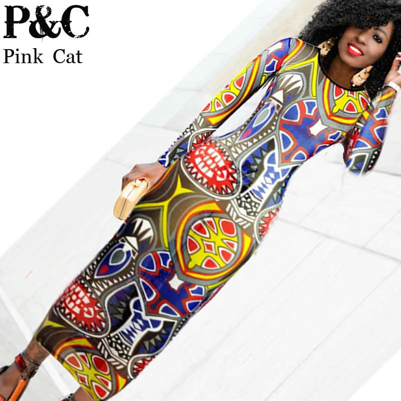 Новинка 2017 сексуальное женское платье макси в сеточку с принтом виде татуировок