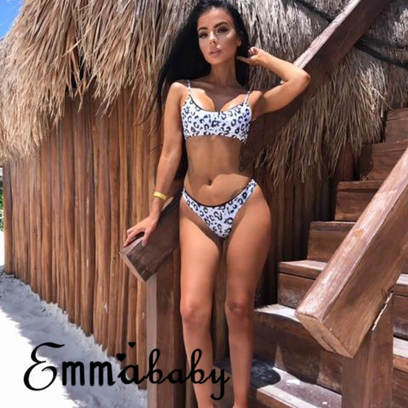 

New Sexy Women Sexy Bikini Set Swimwear Padded Bra Thong Beach Bathing Swimsuit Beachwear Summer