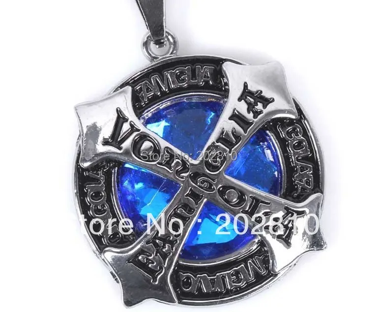 Ожерелье чокер из титановой стали с подвеской в виде креста кожаный шнур