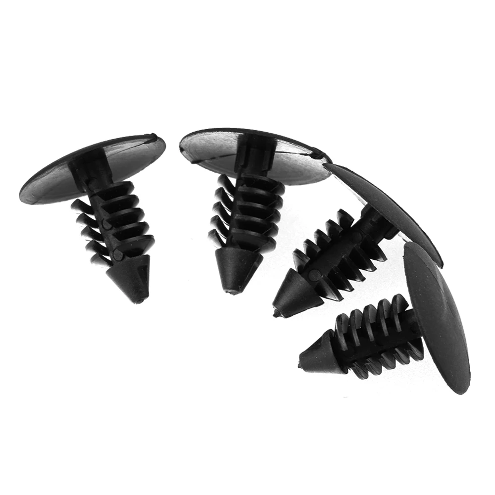 50/100PCS Auto Fastener 8mm*18mm Hole 20mm Dia Car Nylon Trim Boot Plastic Rivets Push Clip Fender Bumper Shield Retainer | Автомобили и