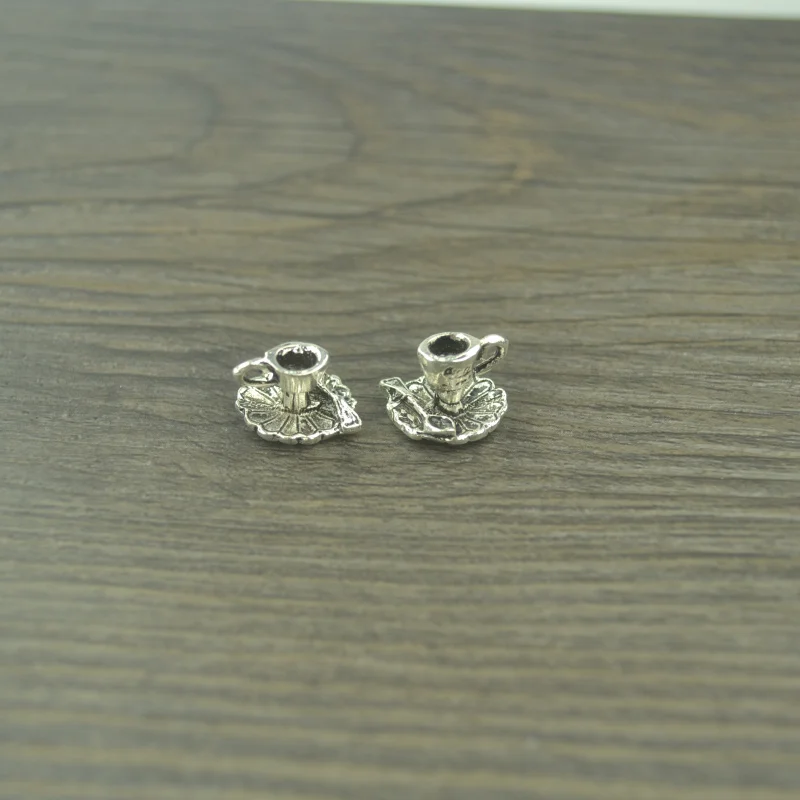 15 шт. Винтаж тибетский серебряный позолоченный чашки Подвески в виде