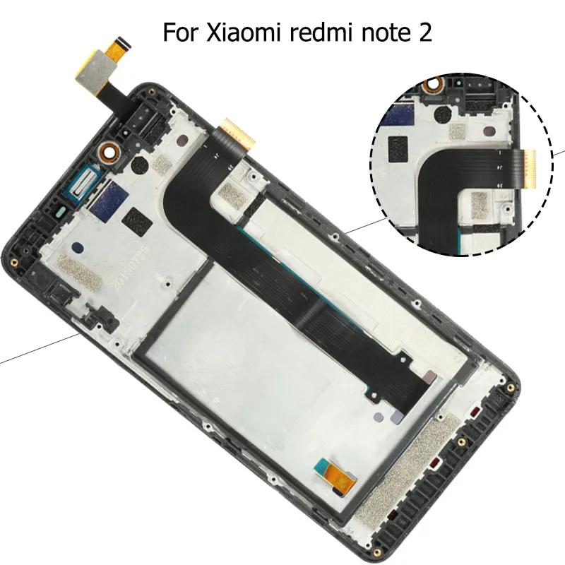 5.5&quot ORIGINAL Replacement Parts For Xiaomi redmi note 2 LCD Display Touch Screen Digitizer Assembly FREE Tools | Мобильные