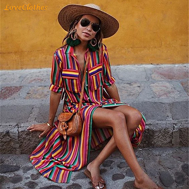 Повседневное сексуальное платье для вечерние Boho женское летнее пляжн | Женская