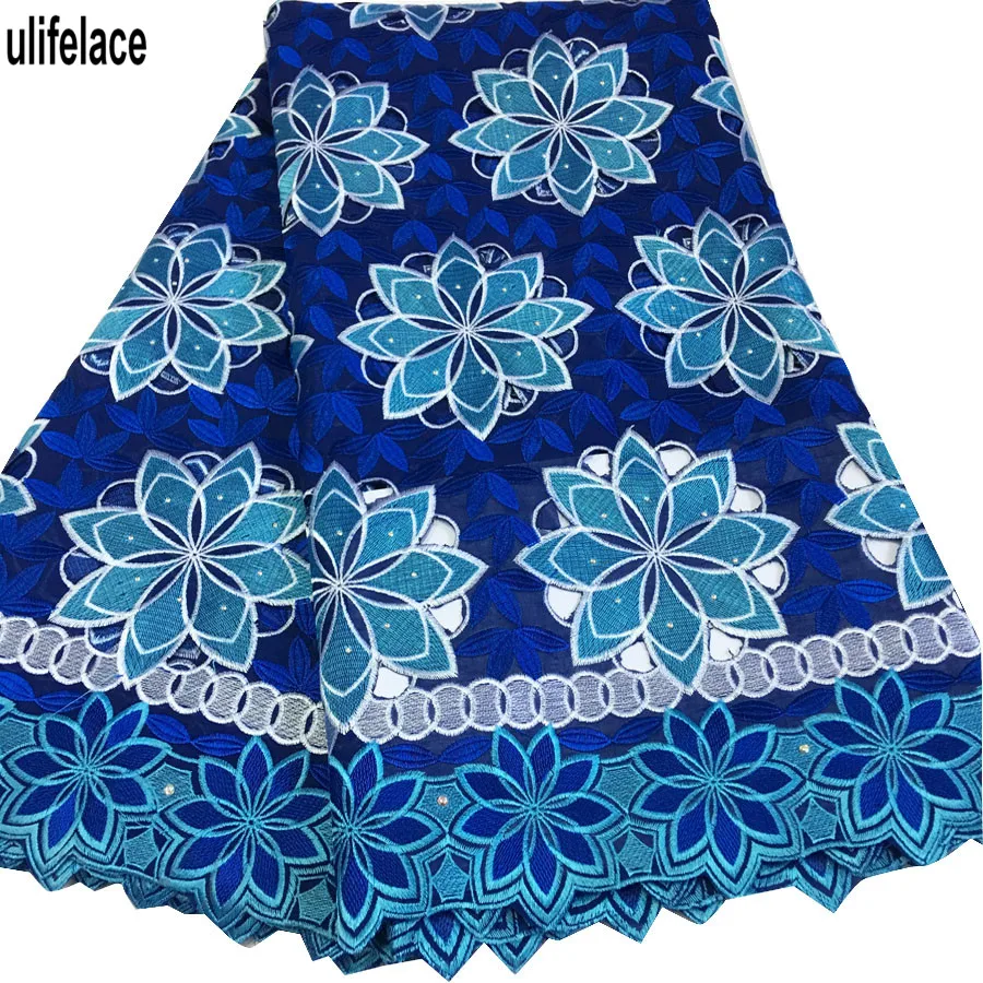 Африканская кружевная ткань высокого качества 100% хлопок вышитая швейцарская