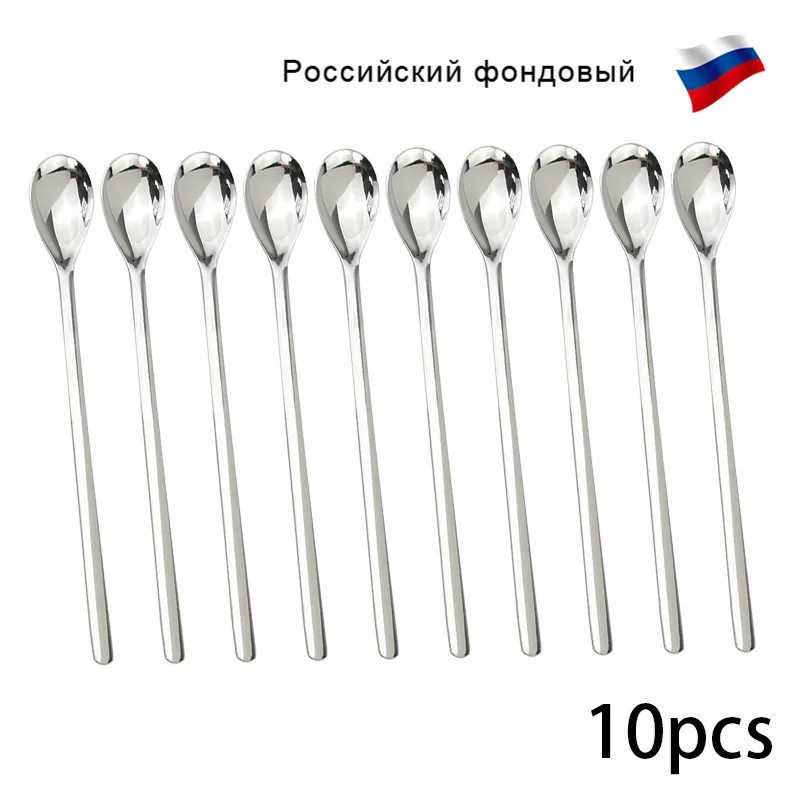 10 шт. чайная ложка из нержавеющей стали|Кофейные совки| |